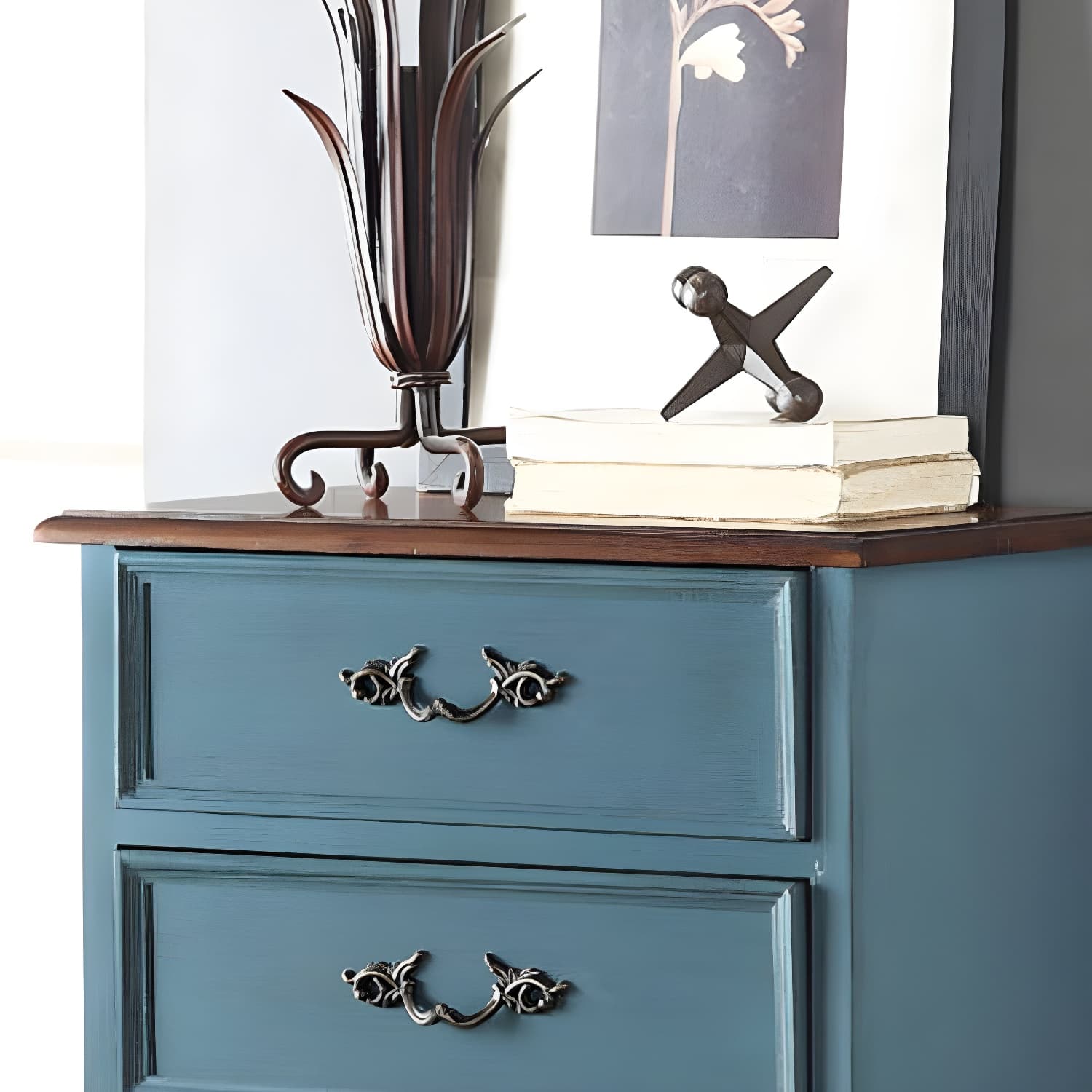 Bedroom Storage Chest Wooden Nautical Vertical Chest with Drawers thumbnail 19