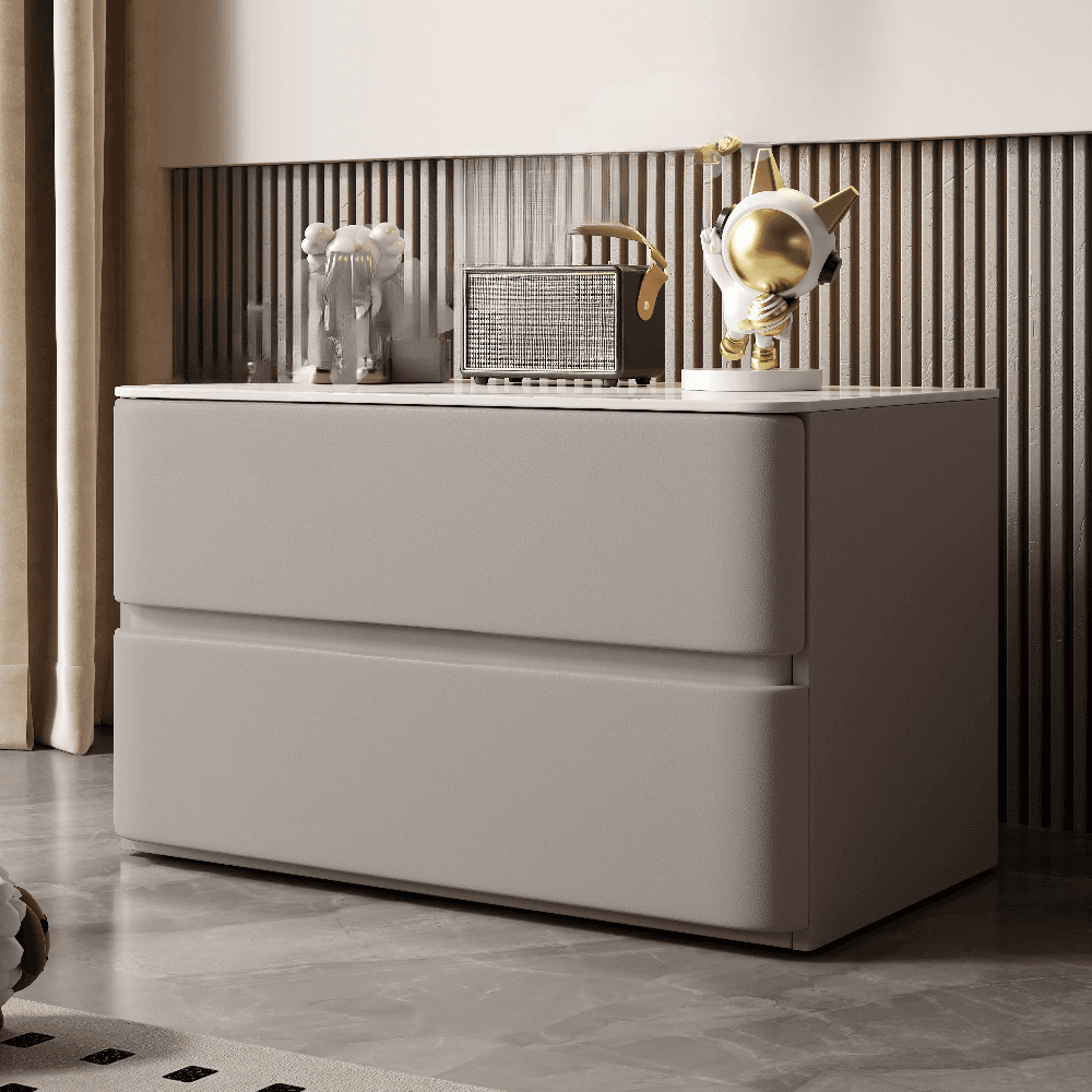 Artistic 2 Drawers Drawer Storage Bedside Table thumbnail 4