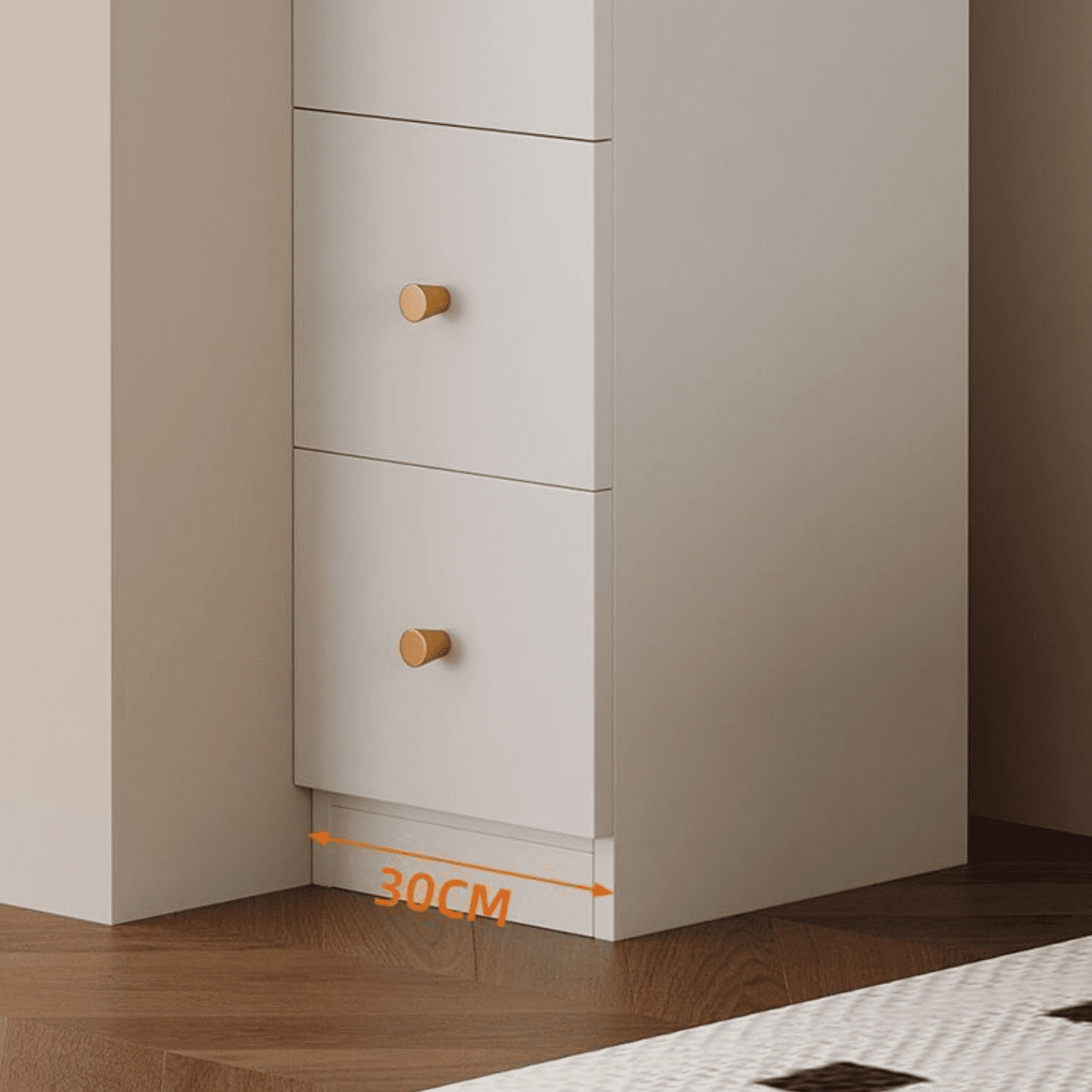 Detached Reclaimed Wood Utility Cabinet with Soft Close Drawer & Locker, Drawer Bars & Glass-panel Door thumbnail 8