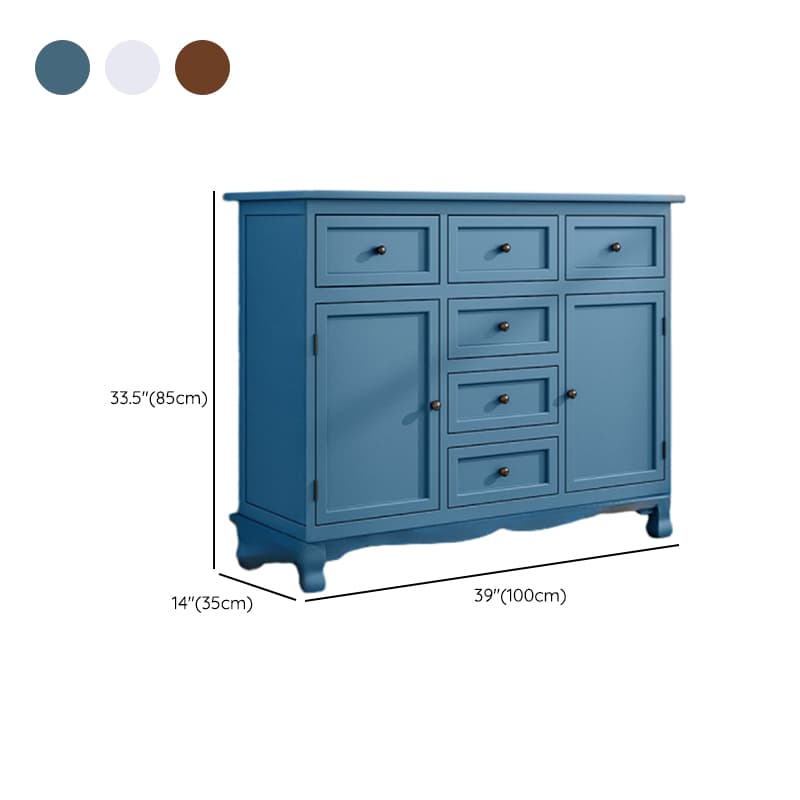 Independent Damp-proof Accent Chest/Accent Cabinet in Wood with Drawers in a Retro Style thumbnail 14