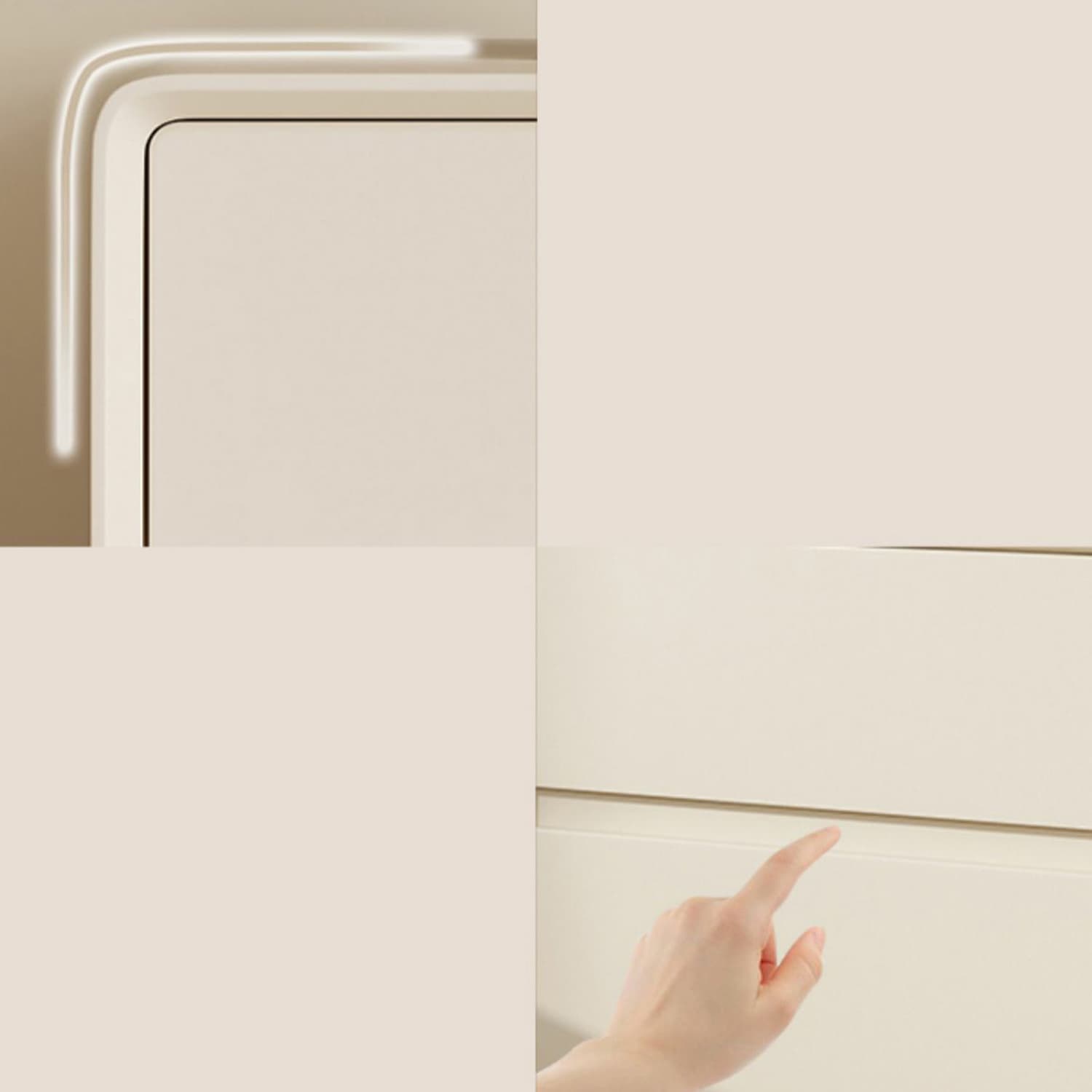 Modern Oak Wood And Leather Exterior Bachelor Chest with Soft-Close Drawers - Vertical Orientation - image 16