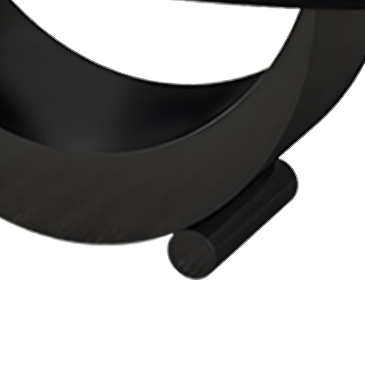 2 Piece Nesting Tables Oval Minimalist Modern Coffee Table Set thumbnail 9