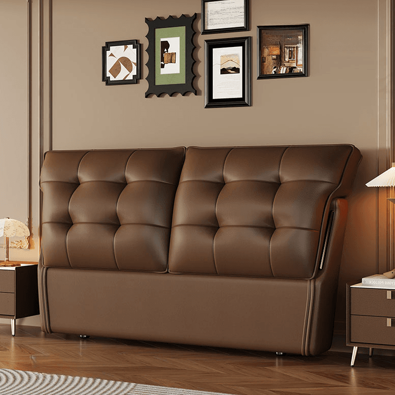 Art Deco Style Panel Headboard with No Distressing, Decorative-stitched Tufting, Rectangle Shape for Queen/Full/Twin XL Bed, Sponge Upholstery Fill, Standard Height thumbnail 2