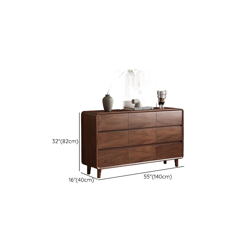 Cocoa Casual Rubberwood Double Dresser/Lingerie Chest with 9 Drawers/6 Drawers/8 Drawers Horizontal/Vertical thumbnail 12