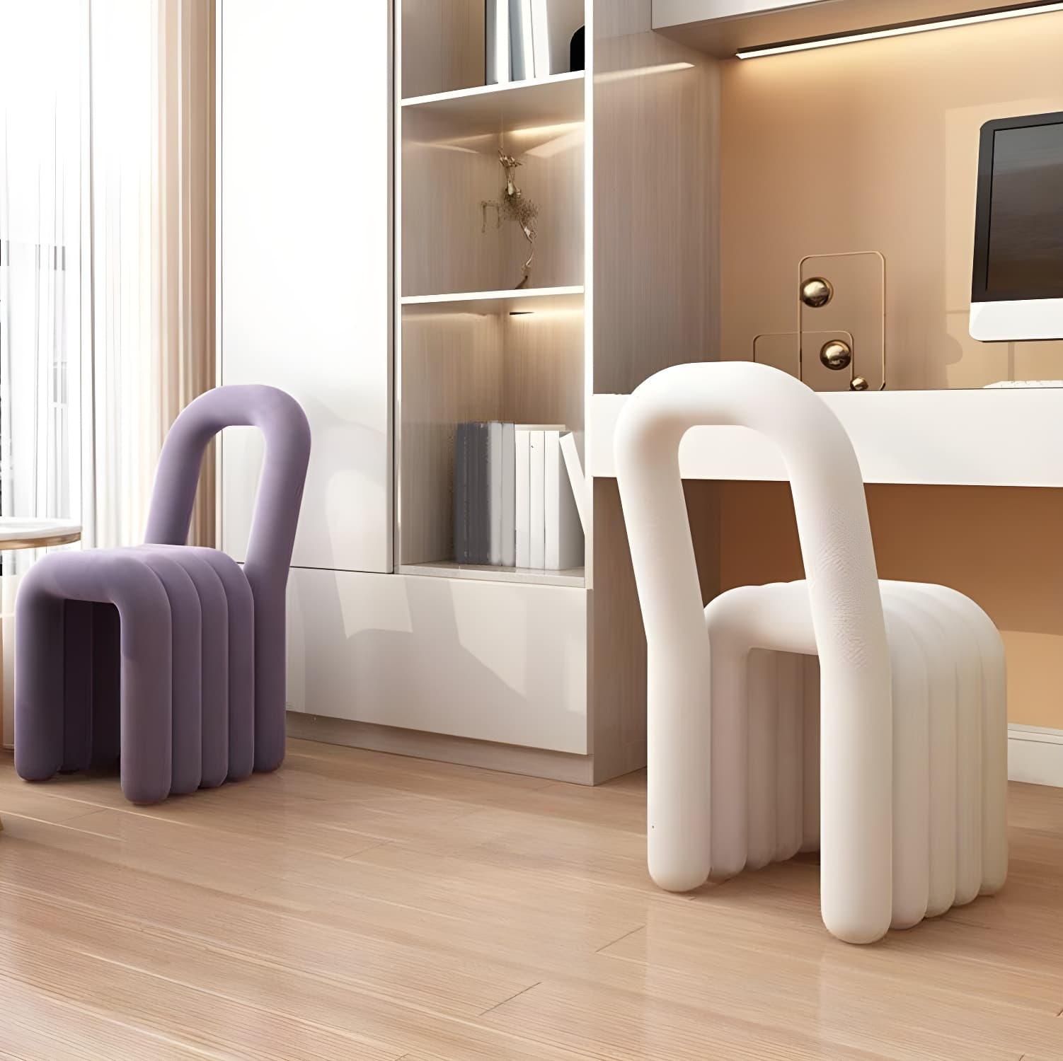 Modern Style Upholstered Armless Dining Chairs for Dining Room thumbnail 22