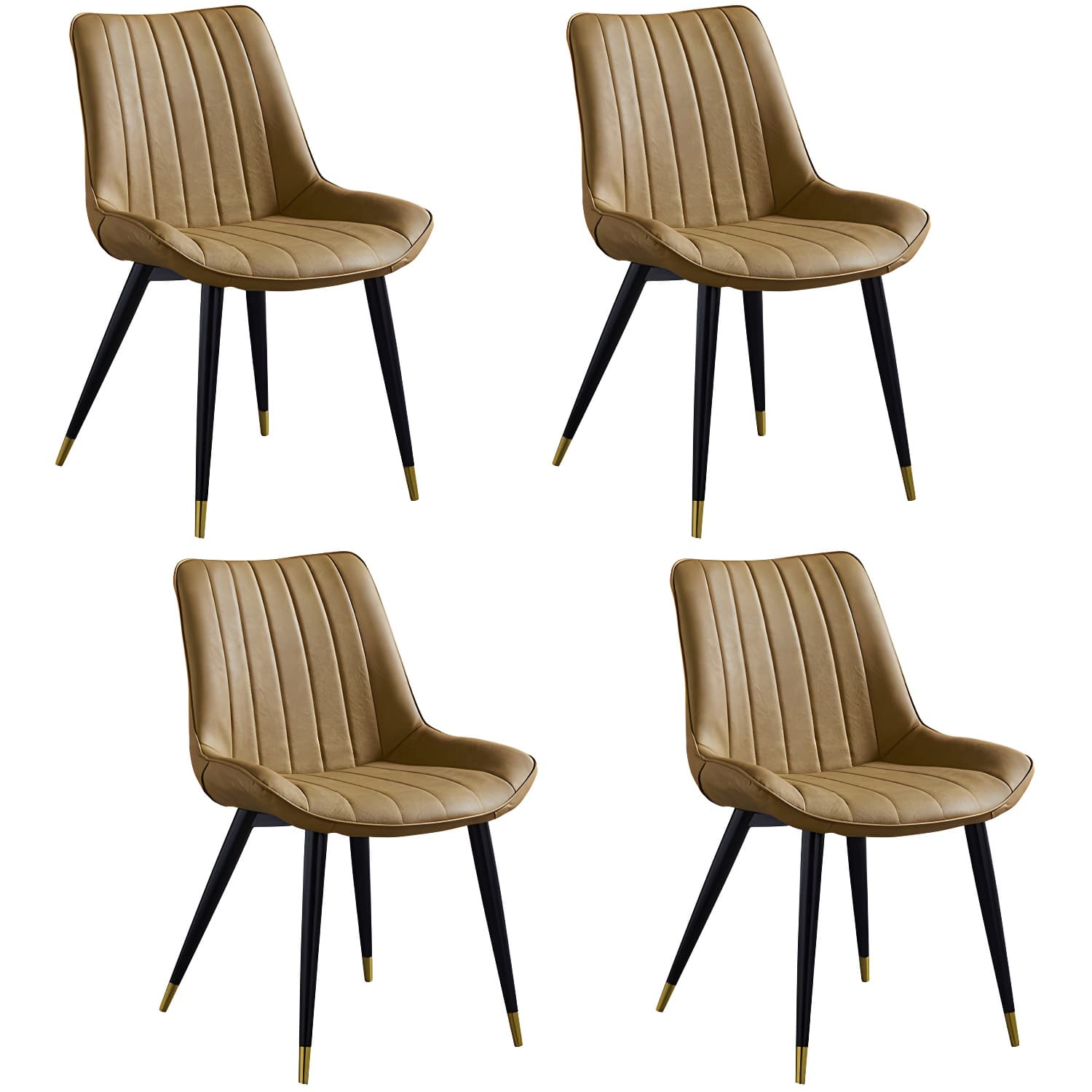 Scandinavian Leather Restaurant Side Chair Matte Finish Parsons Dining Chair thumbnail 11