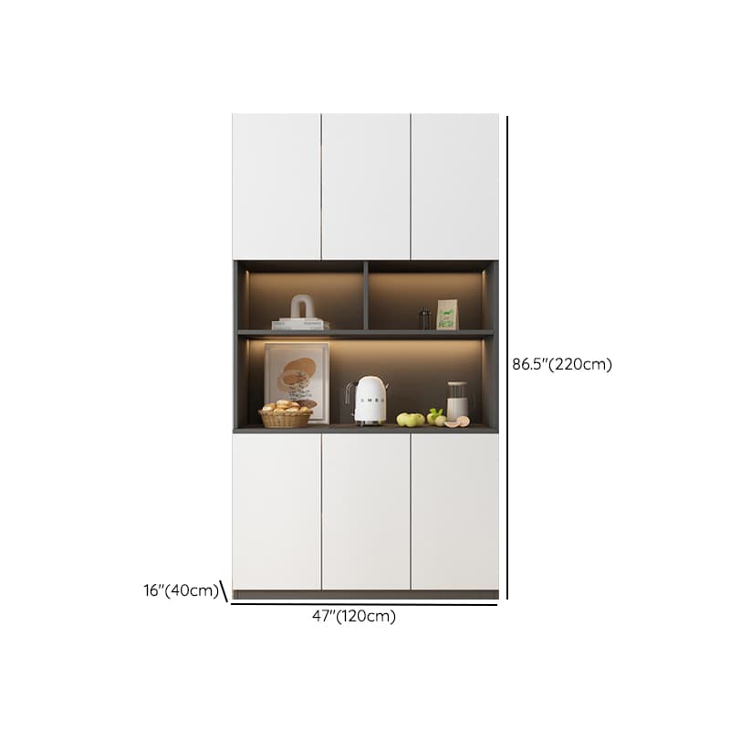 Two Toned Unclosed & Self-supporting Wide Sideboard with 2 Shelves & Benchtop thumbnail 24