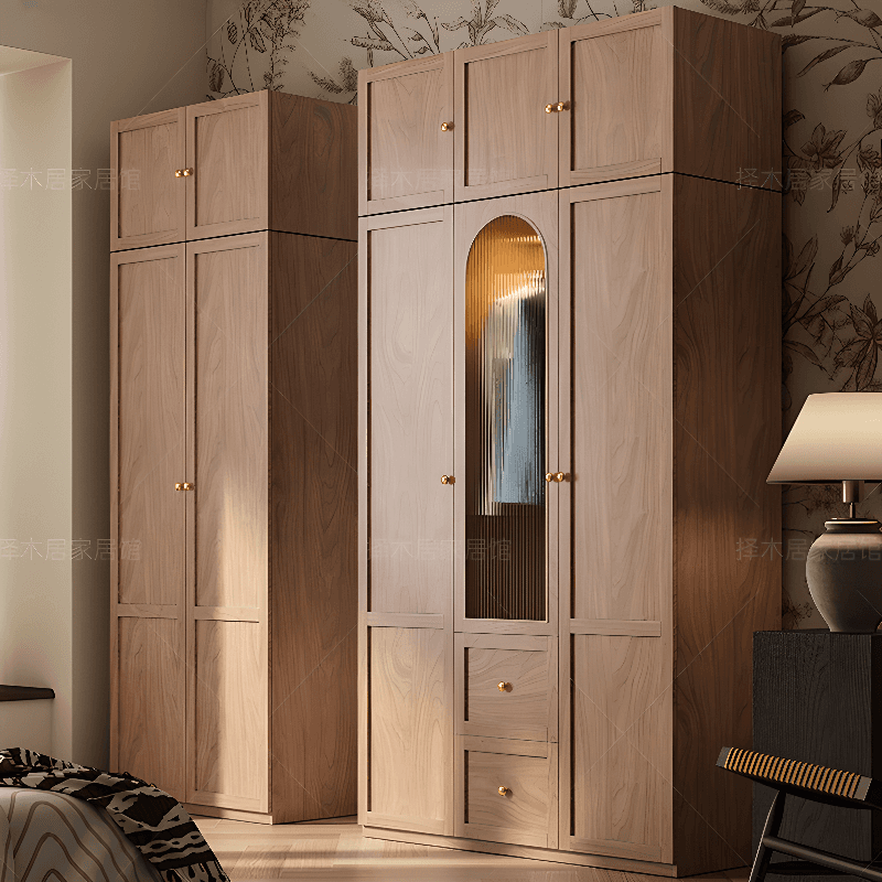 Trendy Unfinished Color Engineered Wood Unattached Armoire Cabinet thumbnail 8