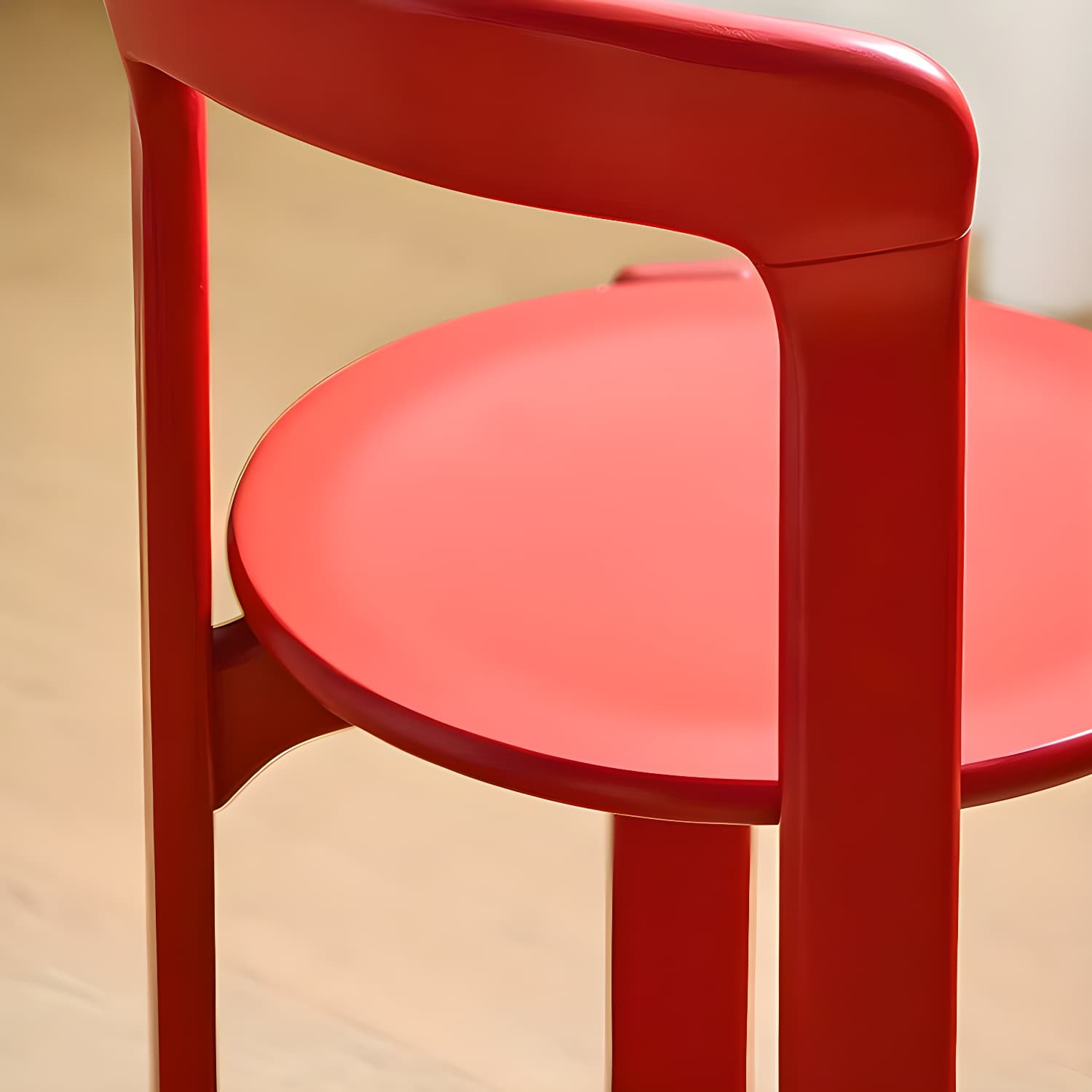 Modern Solid Wood Armless Dining Chairs with Open Back for Kitchen & Dining thumbnail 11
