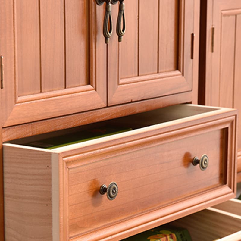 Scandinavian Narrow Metal Lingerie Chest/Semainier, Features 1 Cabinet and Included Shelves - image 17