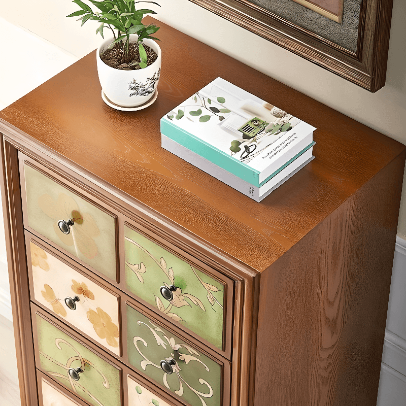 Modern Simple Style 3 Tiers/5 Tiers/4 Tiers Bachelor Chest/Console Dresser/Semainier in Solid+Manufactured Wood, Dyed Finish thumbnail 10