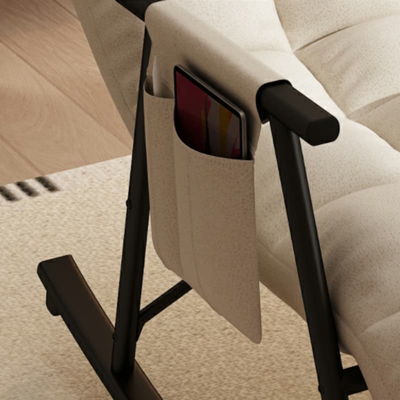 Stylish and Modern Upholstered Rocking Chair for Home Decor - Comfortable Seating with Track Arms thumbnail 18