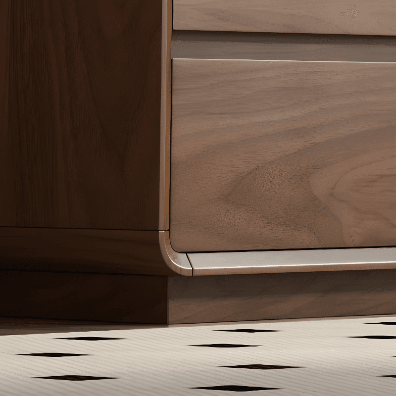 Cocoa Simplistic Natural Wood Double Dresser/Lingerie Chest with 6/9/5 Drawers in Horizontal/Vertical Orientation thumbnail 8