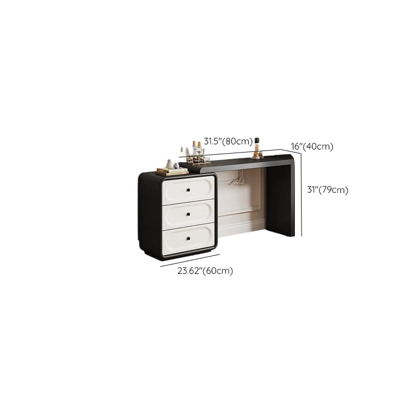 Midnight Black Sleeping Room Makeup Vanity with Scalable Telescopic and Push-Pull thumbnail 8