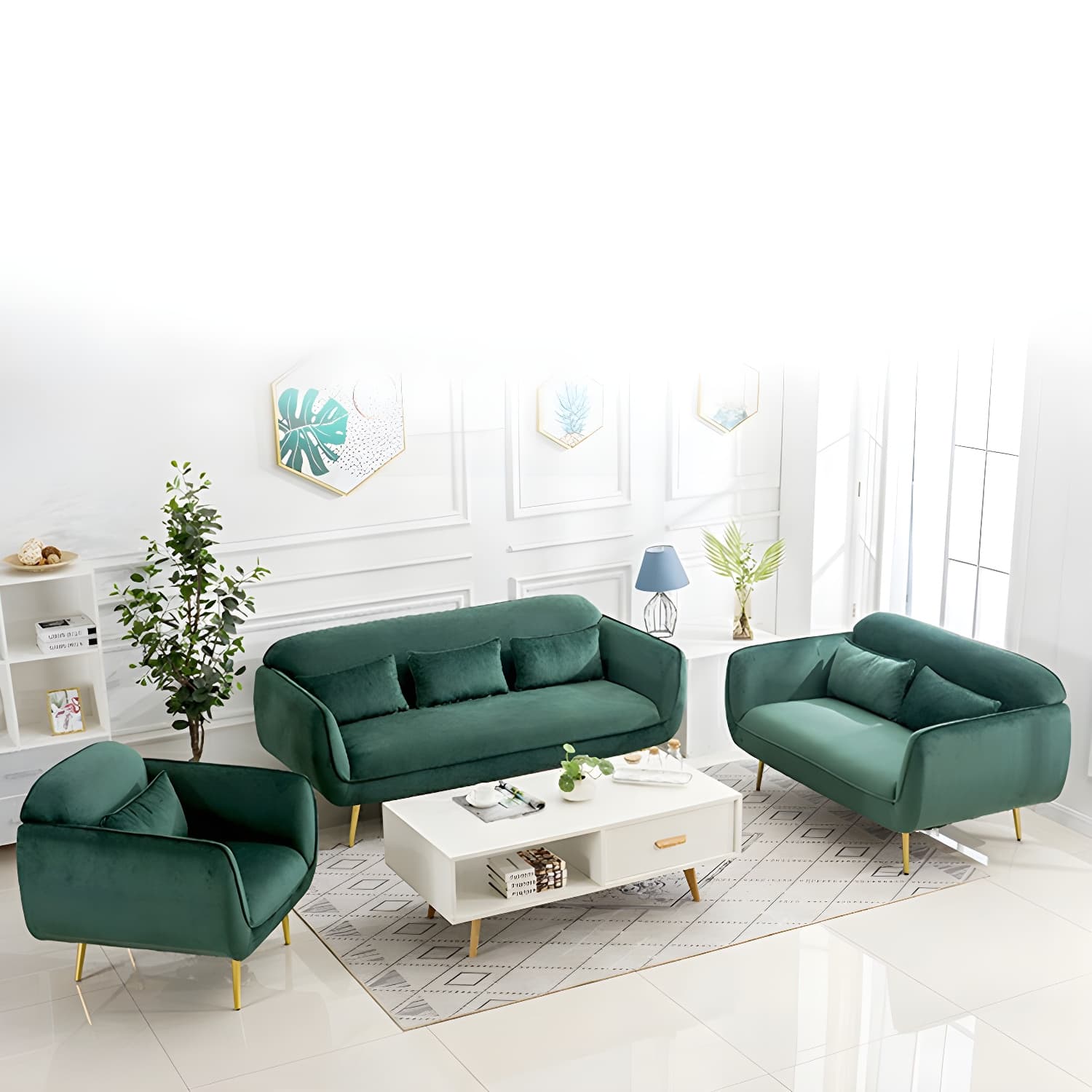Glam Tight Back Loveseat with Flared Arm and Extra Pillows for Home and Apartment thumbnail 20