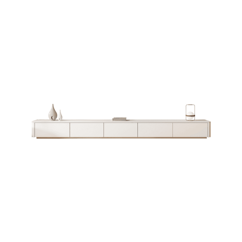 Ivory Rectangular Wall-supported TV Stand with 6 Drawers/5 Drawers thumbnail 15