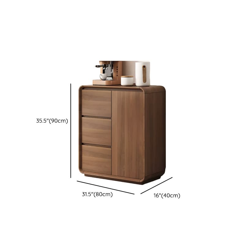 Ground Detached Cocoa Worktop Sideboard with Kitchen Gadget Storage for Culinary Space thumbnail 8