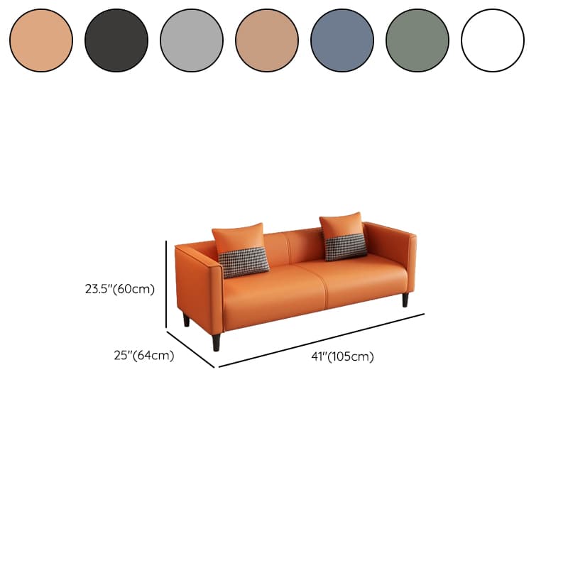 Elegant Sitting Room Sofa/Loveseat in Dove Grey, Tangerine, and Ivory with Solid and Manufactured Wood Construction thumbnail 17