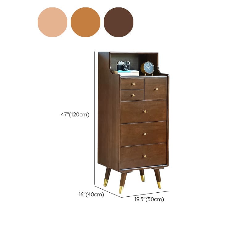 Five-Drawer Wooden Dresser, Natural Color, Modern Design, 50in Length, Pre-Drilled thumbnail 21