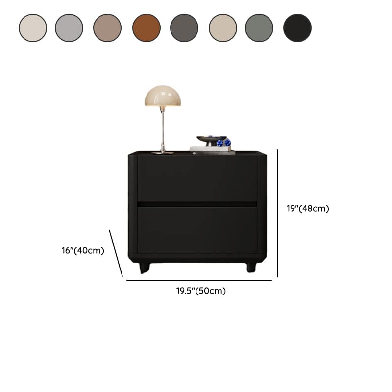 Organic Modern Nightstand With Drawer Organization Featuring 2 Drawers and Stone Countertop thumbnail 14