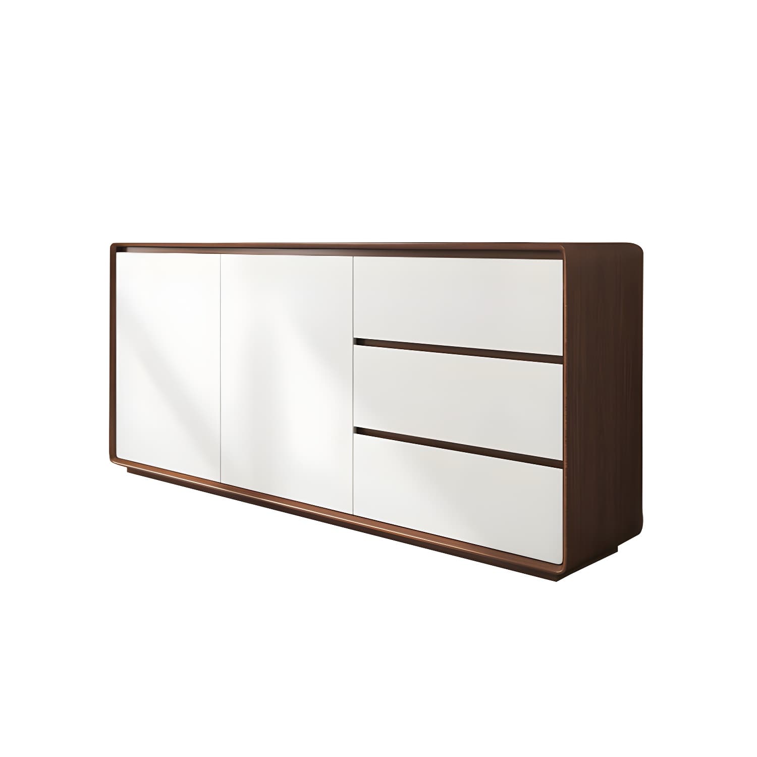 Modern and Contemporary Credenza Wood Dining Buffet with Cabinets and Drawers thumbnail 6