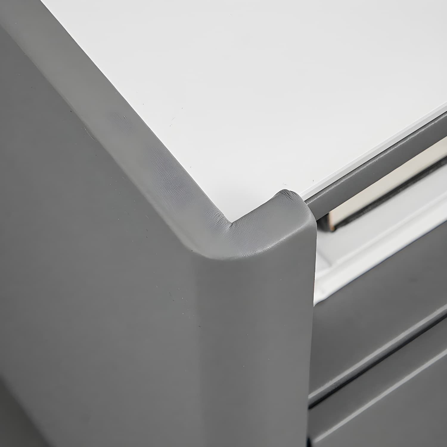 2-drawer Nightstand 21.65" Tall Lighting Station Bedside Cabinet thumbnail 7