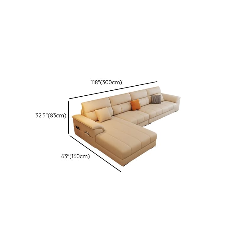 Straight/L-Shape Reversible/Horizontal Sofa/Sofa Recliner with Concealed Support & Natural Wood Frame thumbnail 20