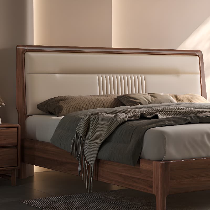 Standard（36-55“） Free-standing Standard Rectangle Wood Panel with Sponge Cushion for Full(54"W x 75"L) Bed, No Distressing thumbnail 6
