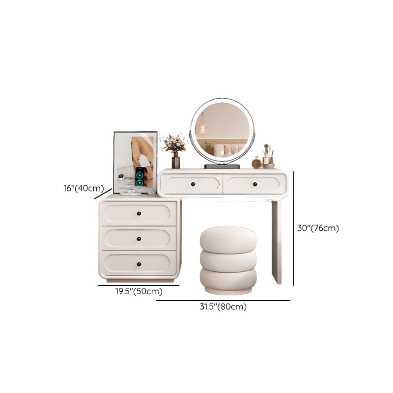 White Large/Standard Scalable Timber Vanity Set with 5 Drawers/8 Drawers, Lighting & Mirror Lights Included/Not Included thumbnail 7