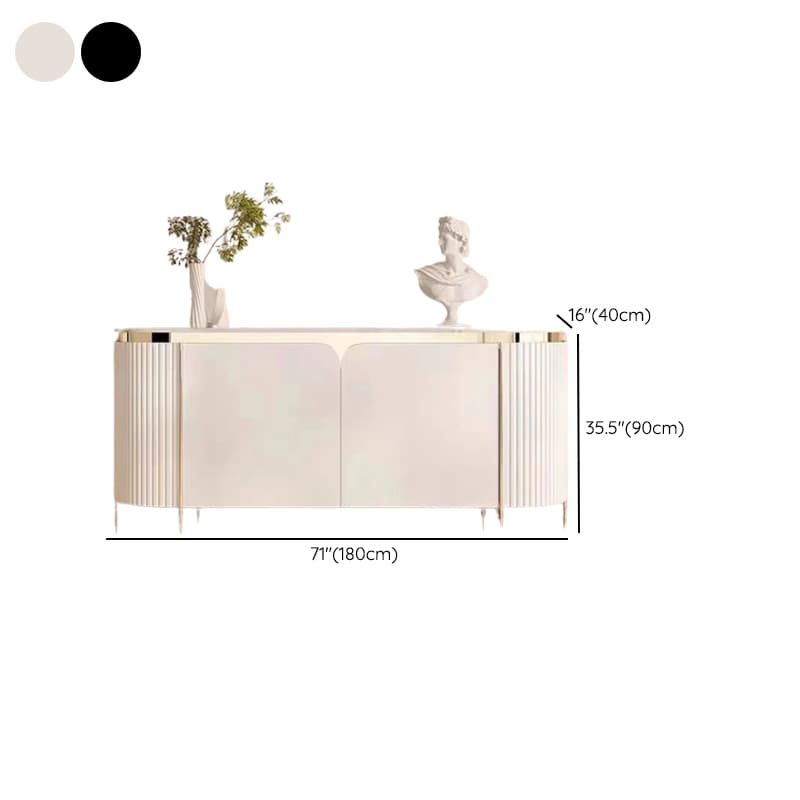 Glamorous Ground Sideboard with Standard/Narrow Size, 1 Shelf, Cabinets, Sintered Stone Countertop, and 2 Doors thumbnail 20