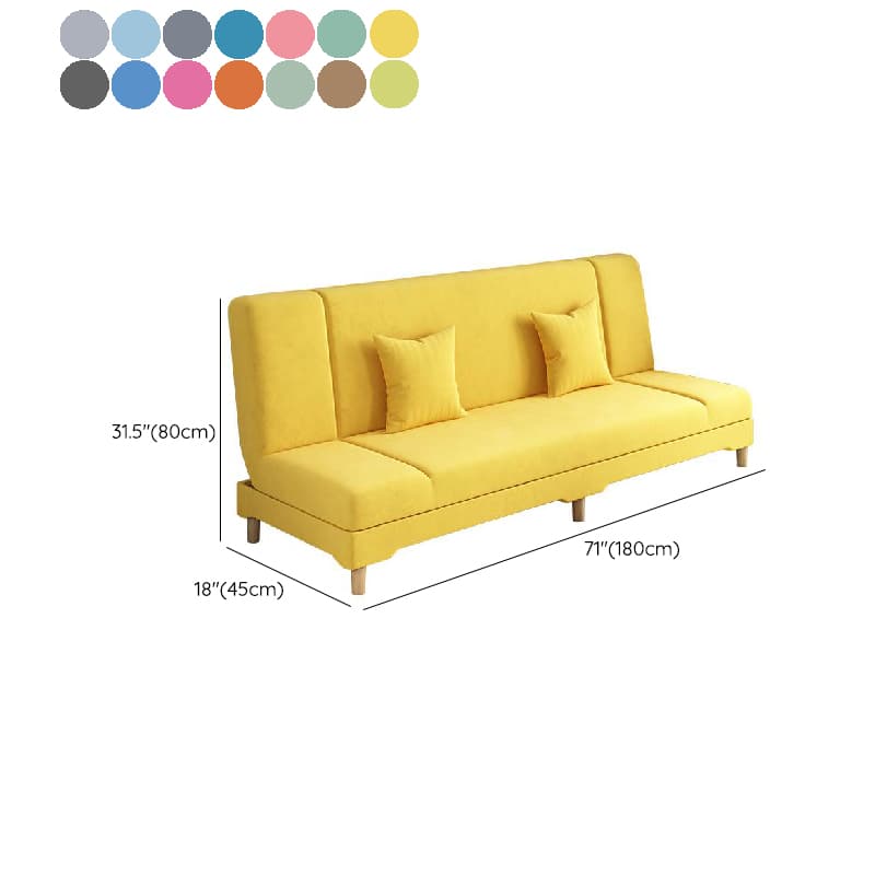 Contemporary Modern Grey/Azure/Emerald Green Sleeper, Solid Color, 3-Seater with 2 Pillows thumbnail 22