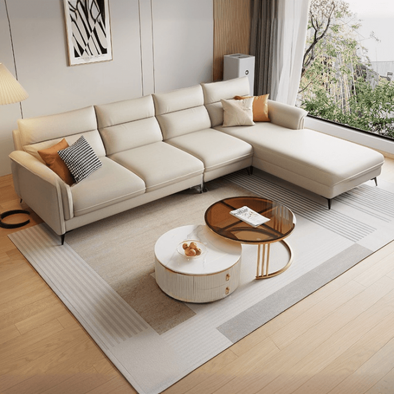 Straight/L-Shape Natural Wood Horizontal/Reversible Sofa Couch/Sofa Chaise thumbnail 3