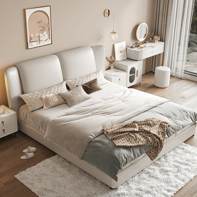 Solid Color Storage Bed/Platform Bed with Pine Wood Frame for Living Room thumbnail 2