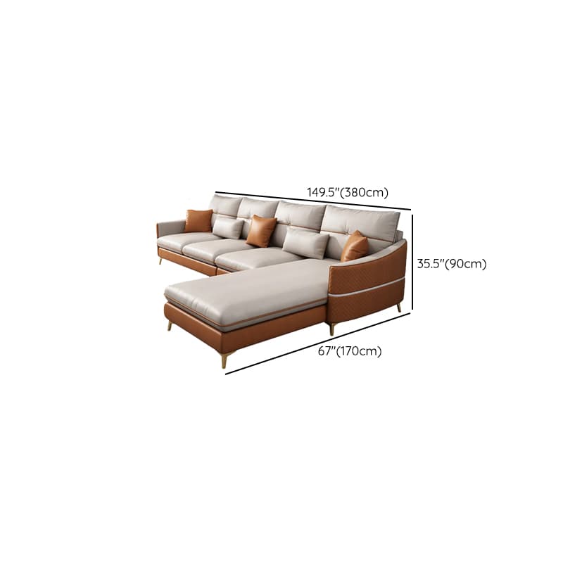 Straight/L-Shape Sofa/Sofa Chaise with Horizontal/Right Orientation, Sloped Arms, and Stitch-tufted Detailing thumbnail 18