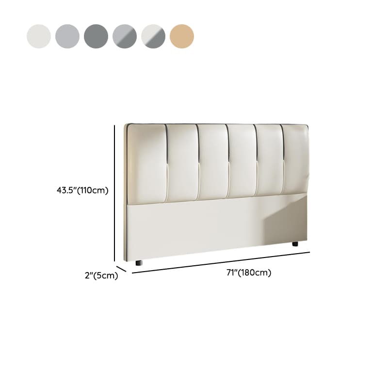 Modish Panel Headboard in Pine Wood with No Distressing, Rectangle Shape for Queen/Full/Twin XL Bed, Featuring Sponge Upholstery and Standard Height thumbnail 15