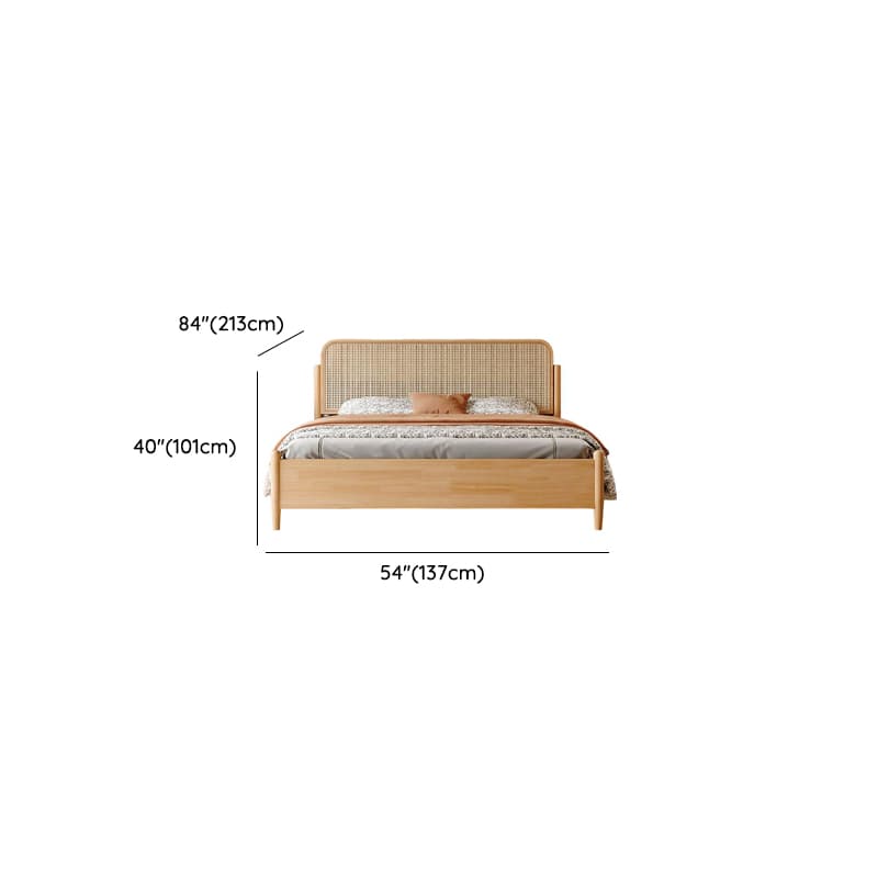 Natural Color Solid Color Panel Bed for Bedroom thumbnail 12