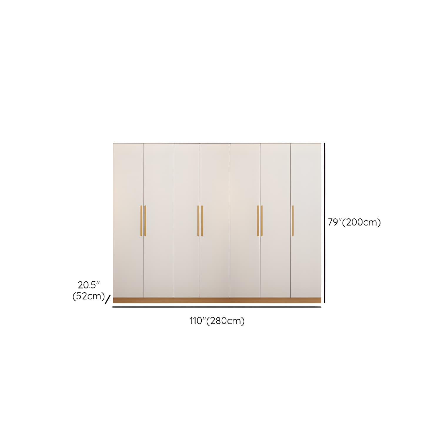 Contemporary Style Wardrobe Wooden Bedroom Closet with Hinged Door thumbnail 22