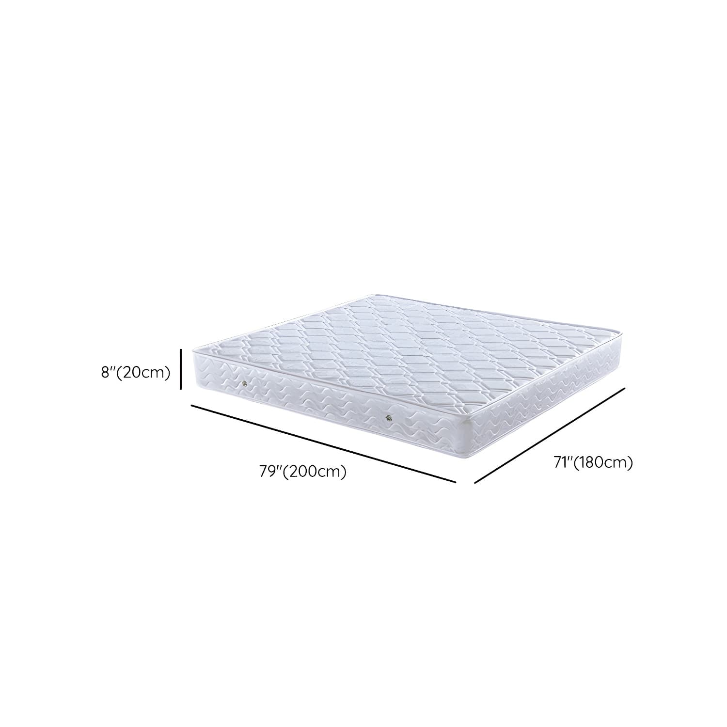 Scandinavian Solid Wood Platform Bed 9.8" H Bed Frame with Mattress thumbnail 17