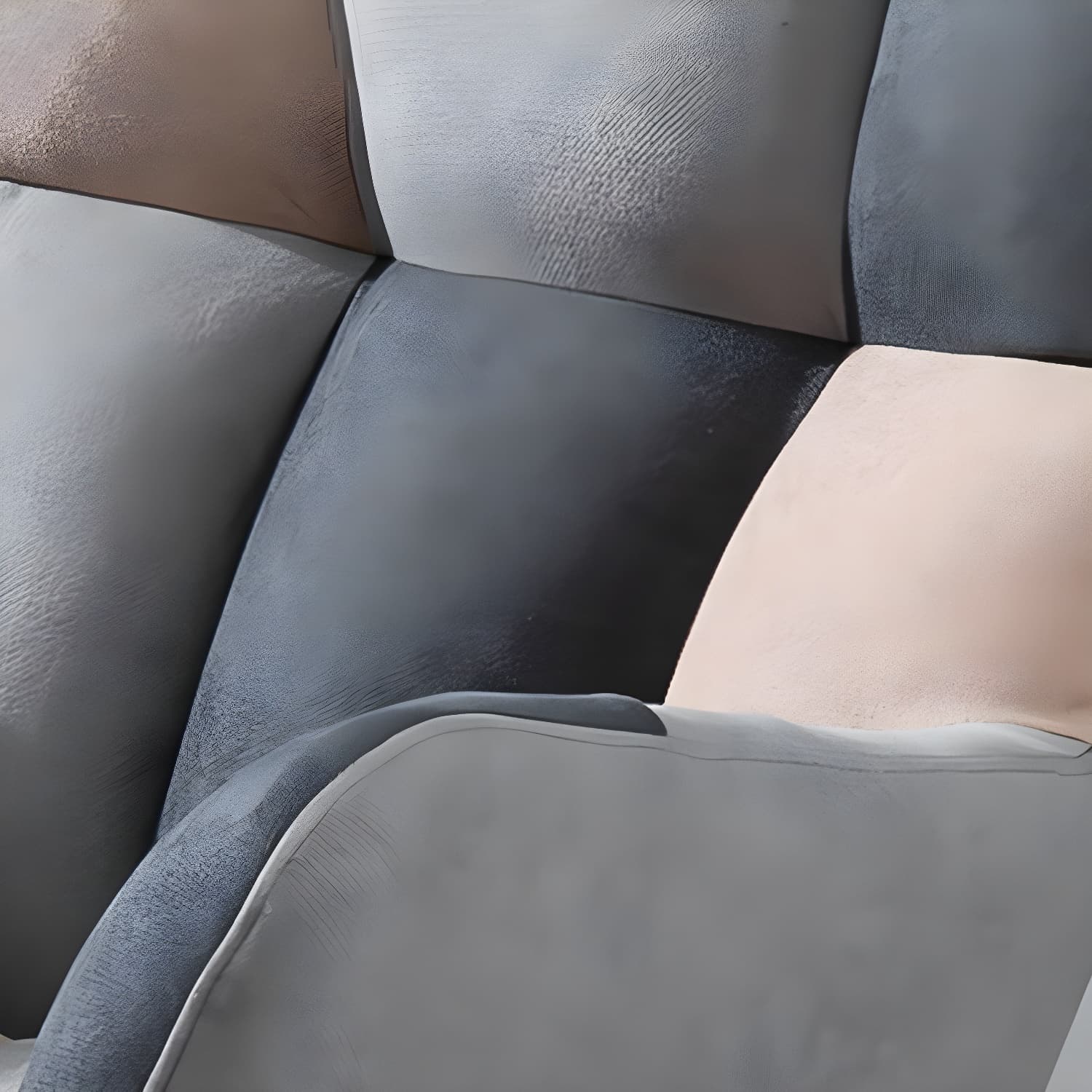 Modern Rocker Chair Upholstered Dark Legs Glider Button-Tufted thumbnail 17