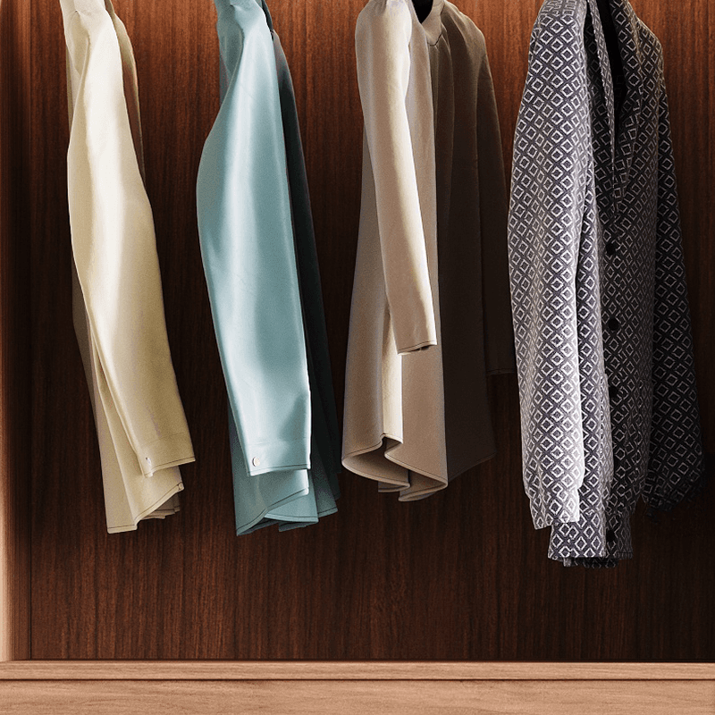 Acorn Minimalist Natural Wood Independent Wardrobe Closet with Soft Close Drawer, Soft Close Door, and Interior Shelves thumbnail 6