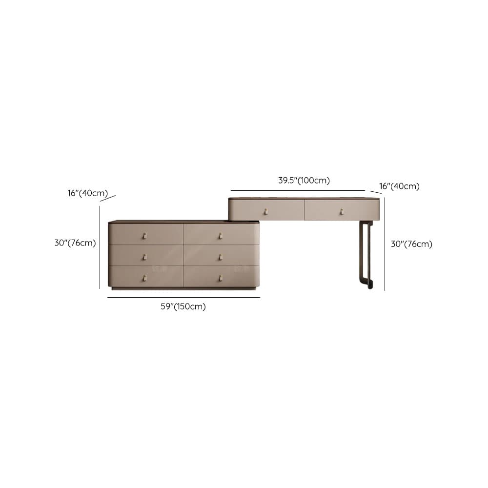 Tan Vanity Set with Scalable Telescopic and Push-Pull Features thumbnail 18