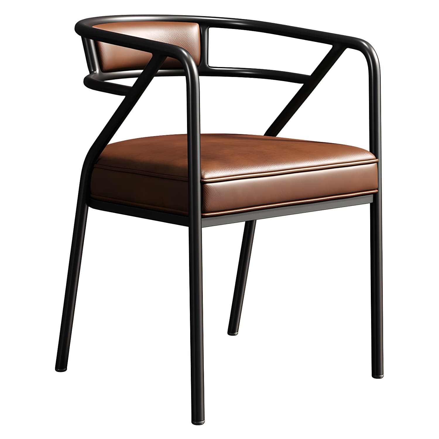 Glam Dining Chair Open Back Upholstered Dining Side Chair with Metal Legs thumbnail 28