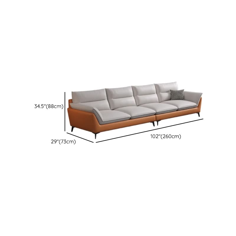 Tech ClothUpholstered Sofa Couch/Single Sofa in Chalk for Parlor with Flared Arm in a Modern Style thumbnail 18
