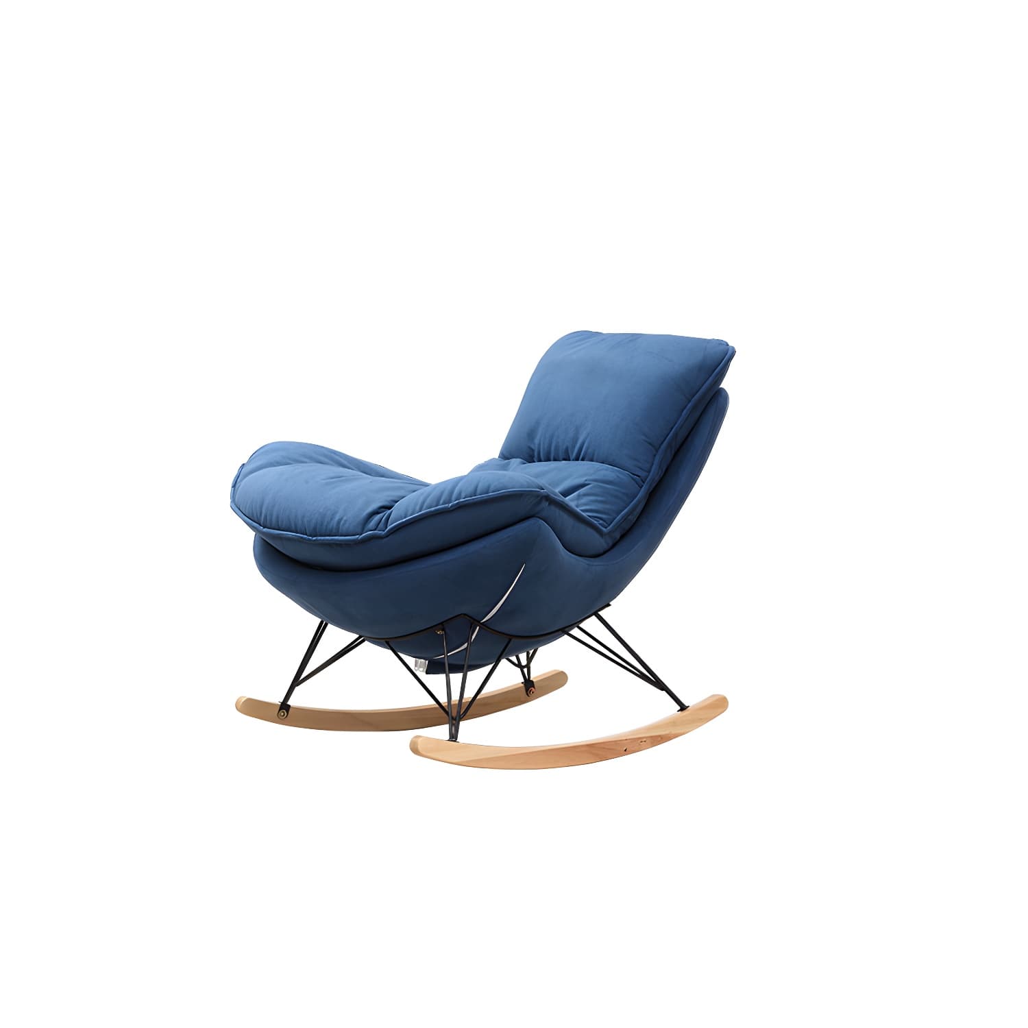 Modern Style Rocking Chair Indoor Mother Feeding Sofa Rocking Chair with Ottoman thumbnail 12