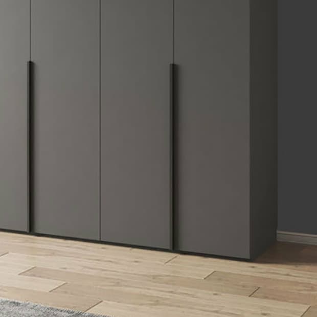 Modern Light Gray Wardrobe Closet Timber Soft Close Drawer Soft Close Door Interior Shelves thumbnail 7