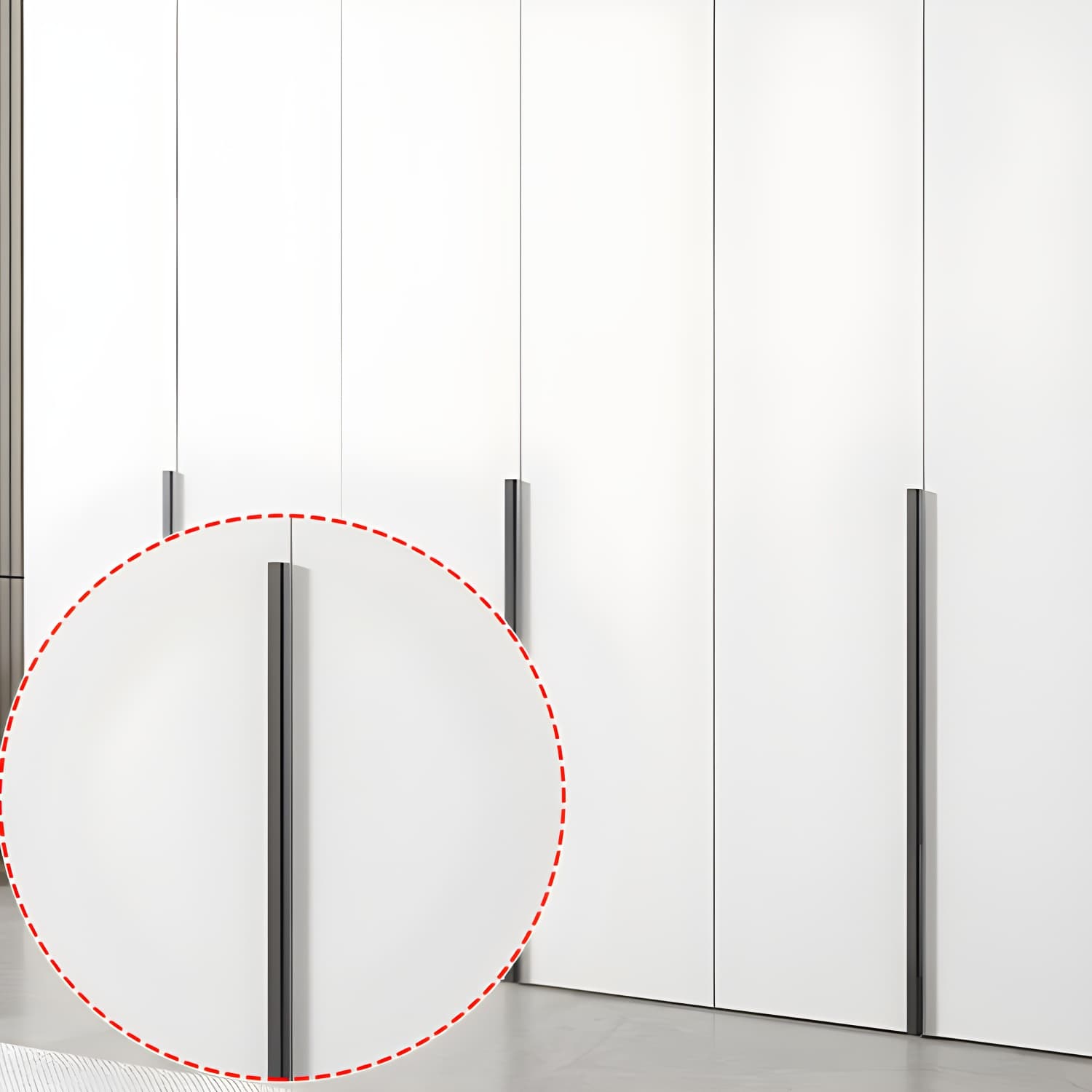 White Wood Wardrobe Armoire with Hinged Doors and Shelves Included thumbnail 9