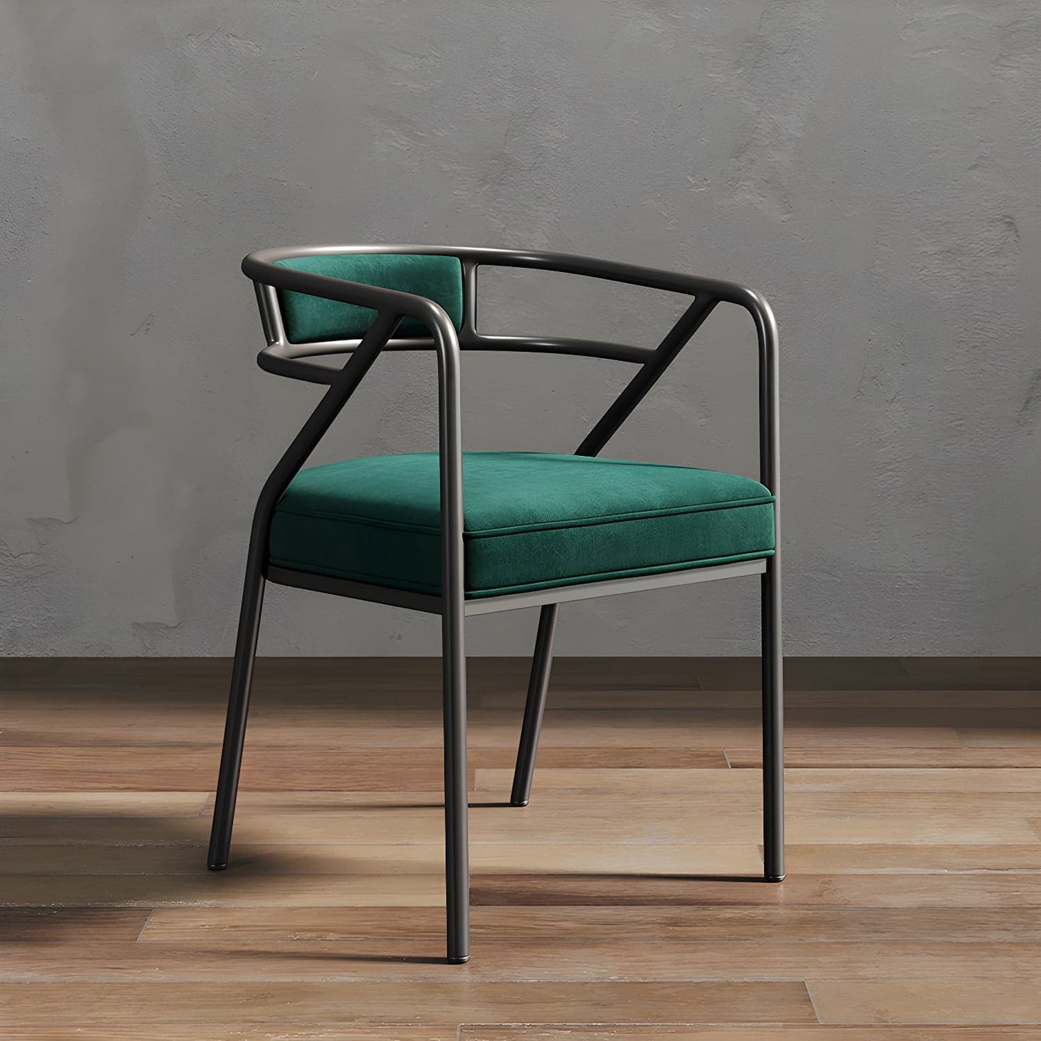 Glam Dining Chair Open Back Upholstered Dining Side Chair with Metal Legs thumbnail 13