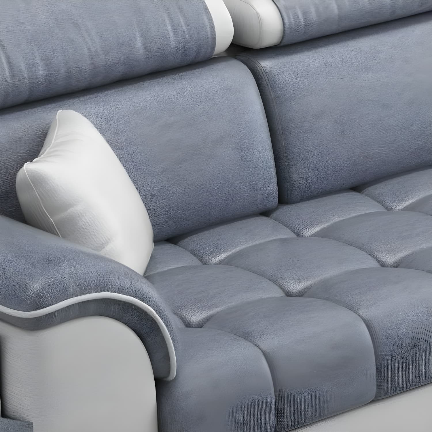 Contemporary L-Shaped Sectional Sofa with Adjustable Pillows and Storage thumbnail 11