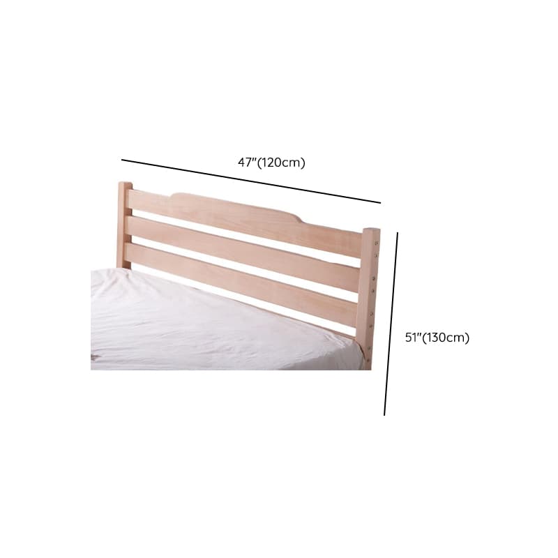 Scandinavian No Distressing Standard（36-55“） King(76"W x 80"L)/Queen(60"W x 80"L)/Full(54"W x 75"L) Beech Wood Panel/Slat Headboard, Solid Wood thumbnail 12