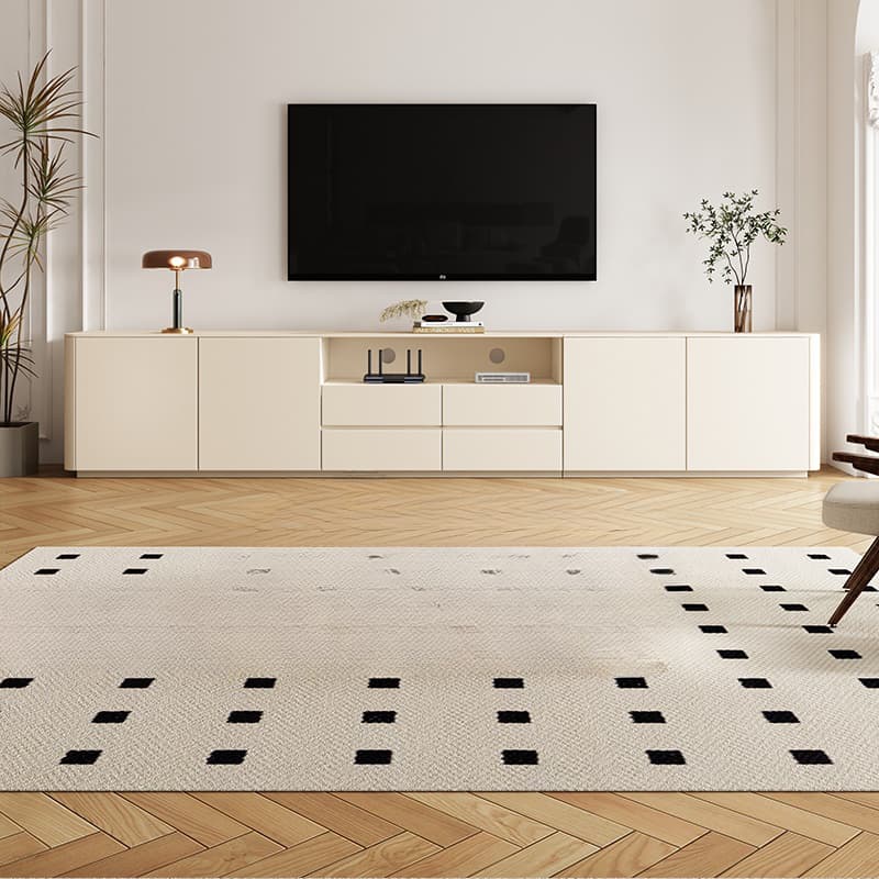 Modern Rectangle TV Stand with 4-Door/2-Door & 3 Tiers Living Room thumbnail 5